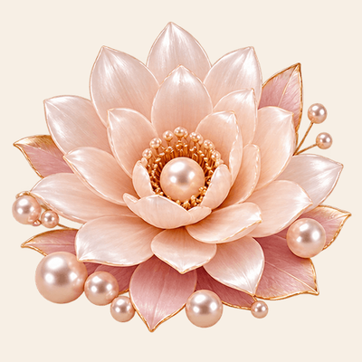 Blush lotus bloom — Pearls of Wisdom