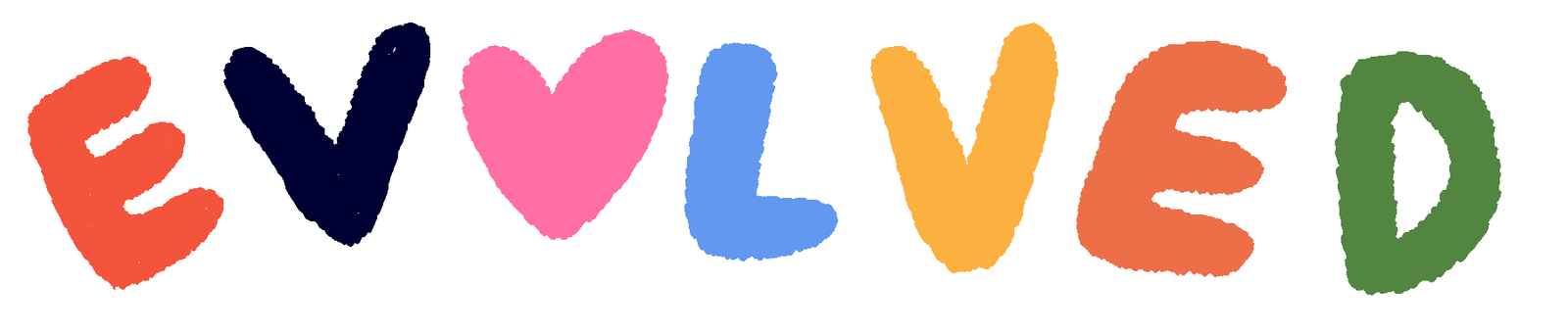 Official EVOLVED lettering